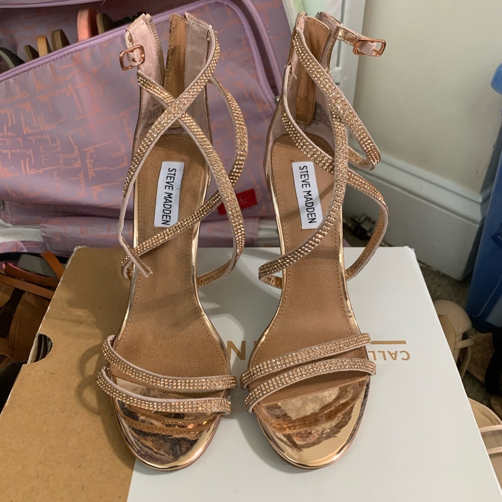 Steve Madden 7.5 rhinestone heels